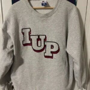 Vintage grey champion IUP indian university of pennsylvania Crewneck Size Large